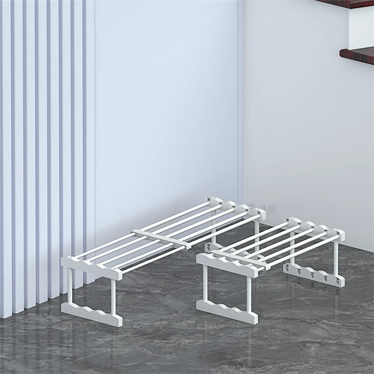 Rack multifuncional branco de uma camada